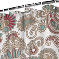 thumbnail image 3 of Exotic Bohemian Shower Curtain, Artistic Floral Print Waterproof Bath Curtain 36x72 Inch, Quick Dry Fade-Resistant Fabric with Metal Grommets, 3 of 4