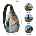 thumbnail image 2 of Earthy Aesthetic Crossbody Bag Lightweight Chest Backpack for Commuting Rustic & Travel-Ready, 2 of 6