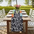 thumbnail image 4 of Table Runners 70 Inches Long Dress Scarves, Black Spring Floral Farmhouse Coffee/Dining/Kitchen Table Decor, Holiday Table Runner, Farmhouse Flowers Elegant Pastoral 13x70 Inch, 4 of 9