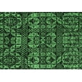 thumbnail image 1 of Ahgly Company Indoor Rectangle Abstract Emerald Green Modern Area Rugs, 2' x 4', 1 of 4