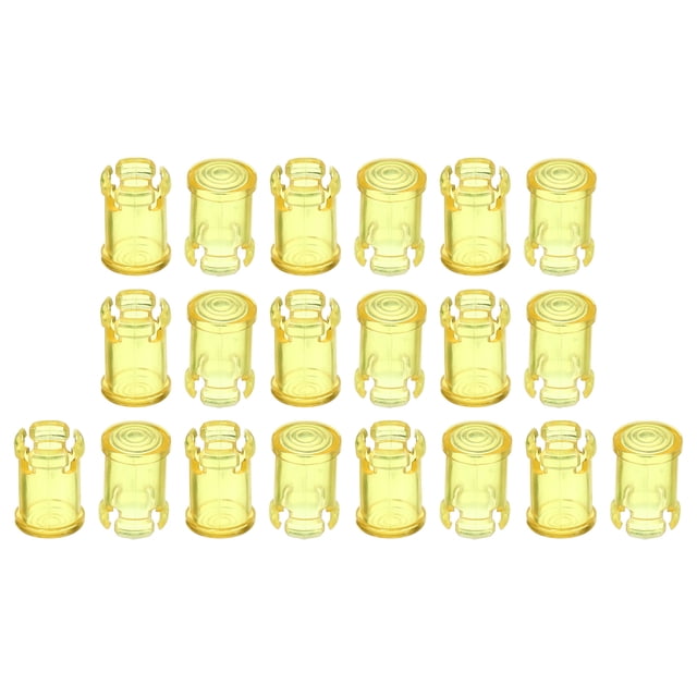 Unique Bargains 5mm LED Lamp Socket Light Emitting Diode Holder Cap, 20 Pack Yellow