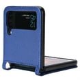 thumbnail image 5 of SaniMore for Samsung Galaxy Z Flip 4 6.7" PU Leather Case, Magnetic Wallet Ultra-Thin Cover with Wrist Strap & Card Slot Anti-Scratch All-Inclusive Protective Shell, Blue, 5 of 6