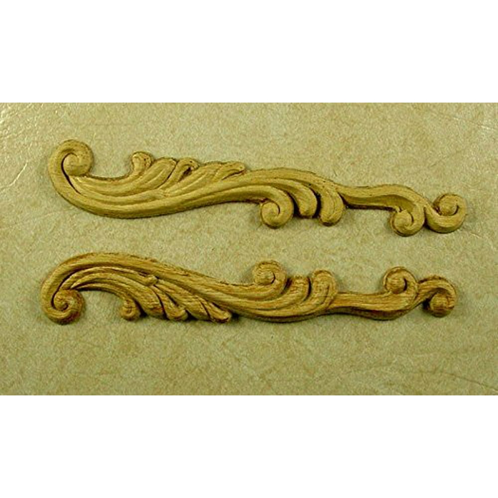 EMBOSSED WOOD APPLIQUE / ONLAY 766 1 3/8 X 7 7/8 EACH PAIR Walmart