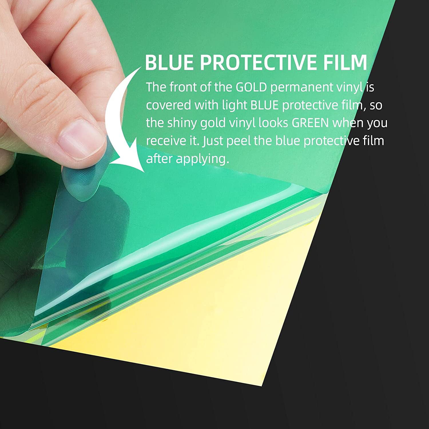 FunStick 12x276 Metallic Blue Permanent Adhesive Vinyl Roll Blue  Permanent Vinyl Sheets for Cricut Crafts Signs Silhouette Reflective  Removable Peel