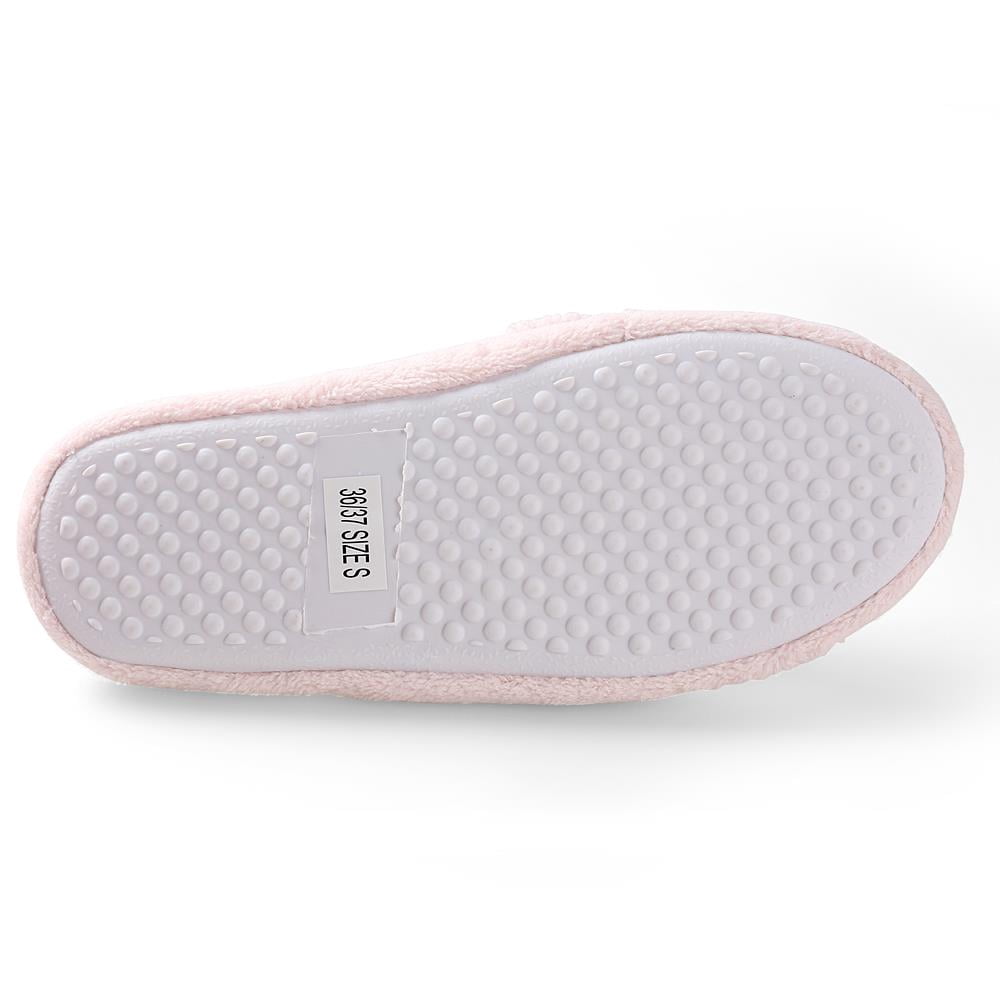 Sumaclife Women'S Luxurious Soft Plush Thong Slippers With No-Slip Rubber Sole
