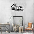 thumbnail image 3 of Craftnamesign Custom HS Pine Tree House Metal Wall Art, Personalized Family Name Sign, 3 of 5