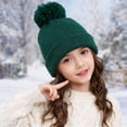 thumbnail image 7 of CPNG Kids Winter Hat Cap Unisex Hat Solid Color Beanies with Pom Pom Toddler Fleece Lined Warm Knit Hat Girls Boys Cute Knitted Wool Snow Beanies Ski Cap, 7 of 7