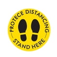 thumbnail image 1 of Amdohai Antiskid Sticker Floor Sign Floor Decal Stand Here Yellow, 1 of 7