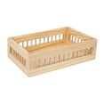 thumbnail image 1 of Cesta de almacenamiento de madera para cocina, organizador de juguetes, verduras y frutas. M, 1 of 9