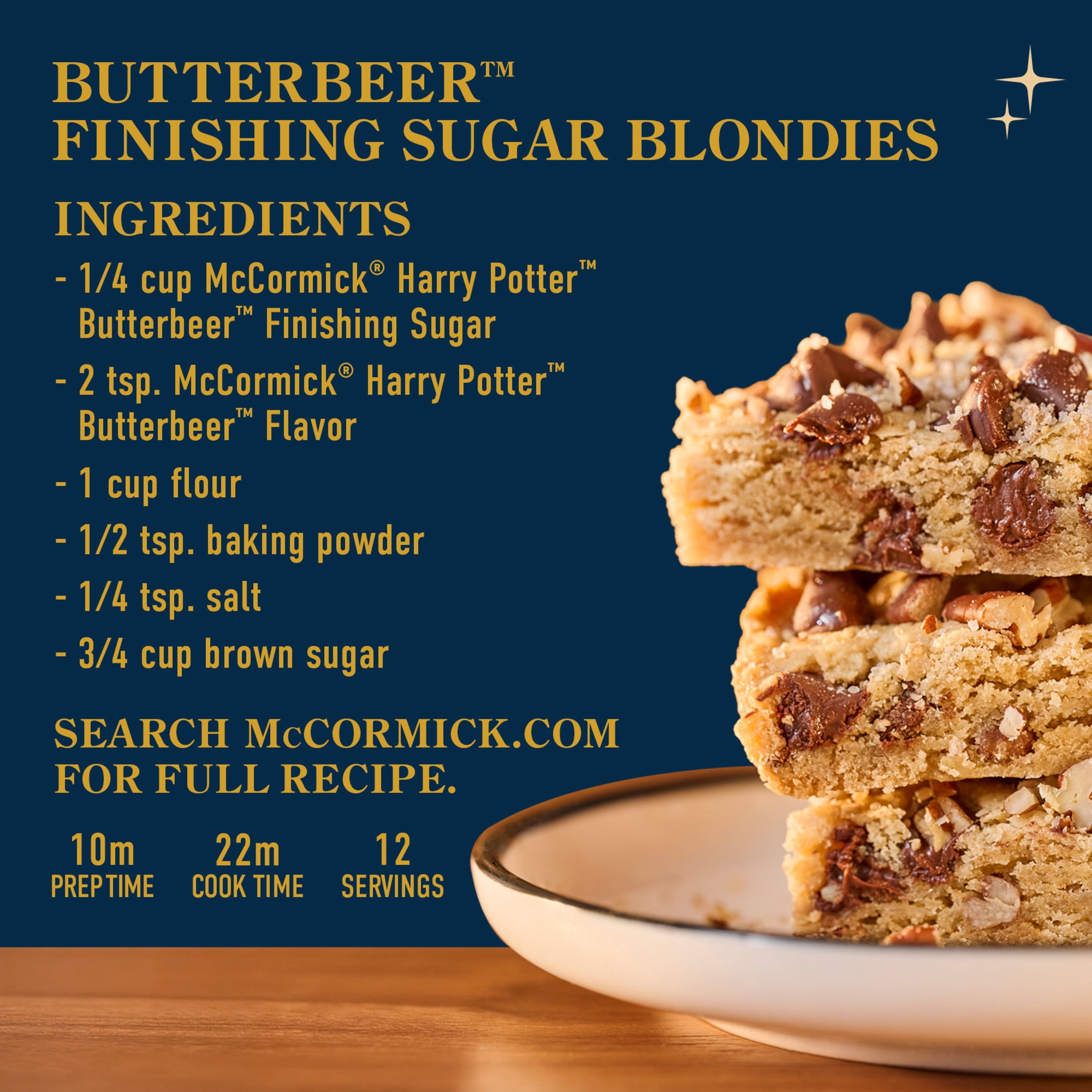 McCormick Kosher Harry Potter Butterbeer Finishing Sugar, 2.93 oz Bottle
