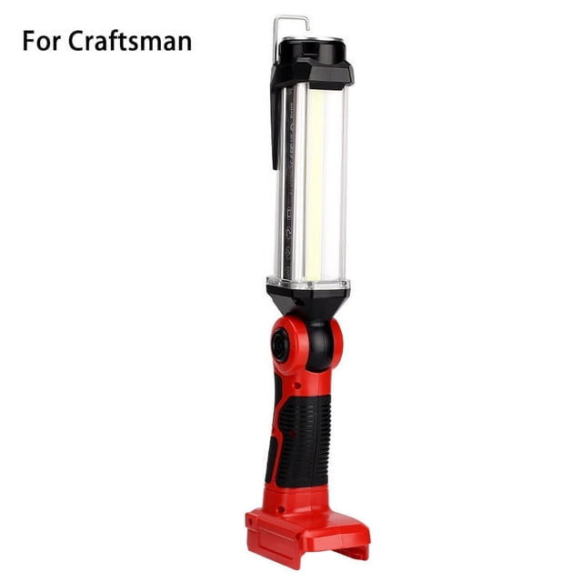 Luz de Trabajo LED Inalámbrica de 35W 2000LM para Makita/Bosch/Dewalt/Milwaukee Batería Li-ion de 18V Linterna para Exteriores Linternas de Acampar Gancho