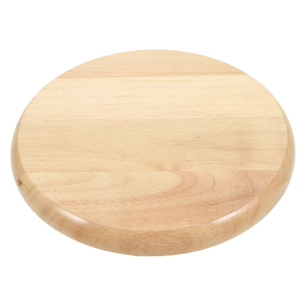 Silla de madera con asiento redondo, taburete de bar de repuesto, pieza de asiento de madera