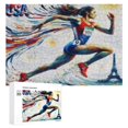 thumbnail image 1 of Female Runner Van Gogh Puzzle Drawing 300 Pieces,Jigsaw Adult Puzzle In A Puzzle,Merchandise,Hufeuw, 1 of 9