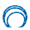 thumbnail image 1 of Celebrations 9761818 Plastic Christmas LED Rope Light Set, Blue, 1 of 1