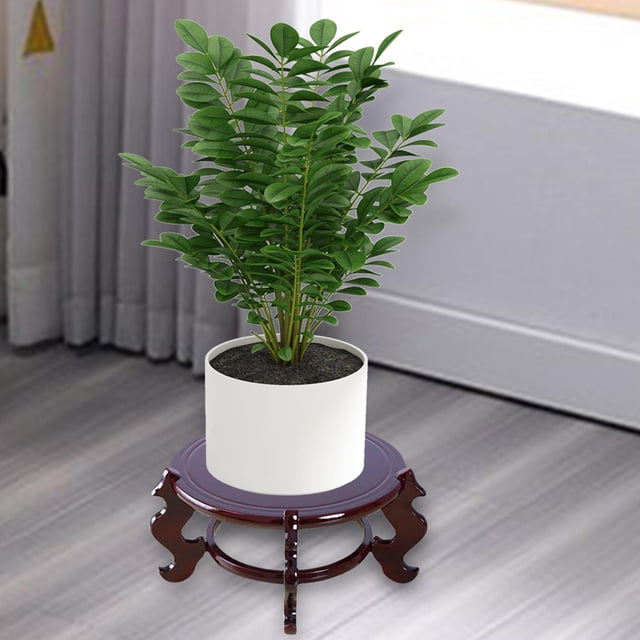 Soporte de madera para plantas en maceta, soporte para plantas, soporte para exhibición de macetas, jarrón, maceta, soporte para interior, jardín, M DYNWAVEMX Soporte en maceta