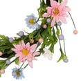 thumbnail image 5 of Northlight 12" Unlit Green/Pink Artificial Floral Christmas Twig Wreath, 5 of 9