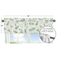 thumbnail image 4 of Floral Leaf Window Treatment Valance - Green and White Boho Watercolor Botanical Woodland Tropical Garden by Sweet Jojo Designs, 4 of 5