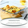 thumbnail image 6 of BEADCEST Heat-Resistant Tempered Glass Baking Dish For Family Gatherings 1Pack 13.56X8.06X2.04in, 6 of 6