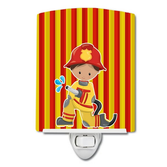 Fireman Boy Ceramic Night Light