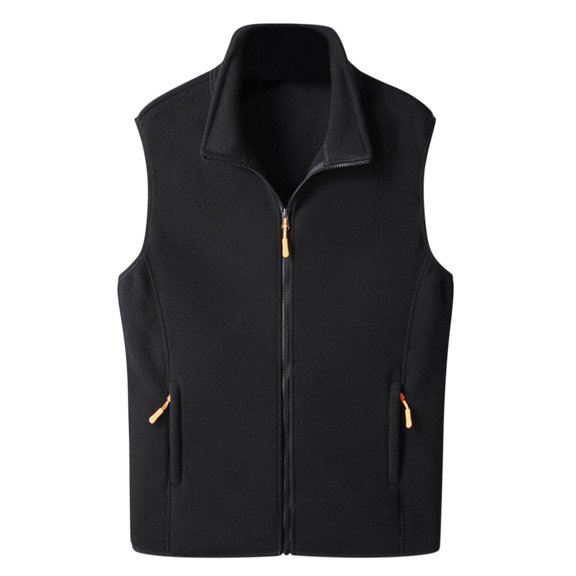 Youmylove Men Leisure Jacket Winter Soft Warm Zipper Stand-Collar Lamb Velvet With Pockets Sleeveless Outwear Coat Chaquetas De Invierno