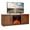 Coffee/Black, variant on Costway 58'' Fireplace TV Stand Entertainment Console W/ 18'' Electric Fireplace Natural