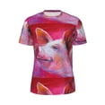 thumbnail image 5 of Wukai Pig Print Men's Short-Sleeved Mesh T-Shirt,Quick-Dry Short Sleeve Workout T-Shirt-3X-Large, 5 of 8