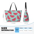 thumbnail image 2 of Yiaed Watermelon Print Large Capacity Beach Travel Bag - Waterproof Zipper Vacation Tote for Sandproof Storage, and Camping, 2 of 5