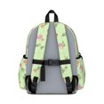 thumbnail image 3 of Mushroom and Frog Green Pattern Backpack for School, Cute School Bag with Adjustable Shoulder Straps and Padded Back, 13.4"x11"x4.7", 3 of 5