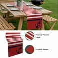 thumbnail image 5 of Nautical Anchor Table Runner - 36 Inch Long, Kitchen Dining Table Runner Dresser Scarves, Red White Geometric Horizontal Stripes Farmhouse Decor for Coffee Tables Wedding Party Banquet, 5 of 8