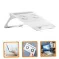 thumbnail image 6 of FENGGUIQU Stable White Laptop Cooling Stand with Dual Fans and Silicone Padding for Ventilation, 6 of 7