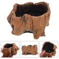 thumbnail image 3 of Pot Planter Bonsai Flower Tree Root Pots Planters Succulentwood Container Naturalcement Rustic Desktop Vintage Shape, 3 of 6