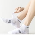 thumbnail image 4 of VV AVEORS Extra Large Unisex Cotton Ankle Socks Thin Soft Casual Athletic Low Cut Socks With Tab For Men Women White One Size, 4 of 4