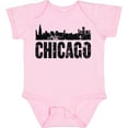 thumbnail image 3 of Inktastic Chicago Skyline Grunge Boys or Girls Baby Bodysuit, 3 of 5