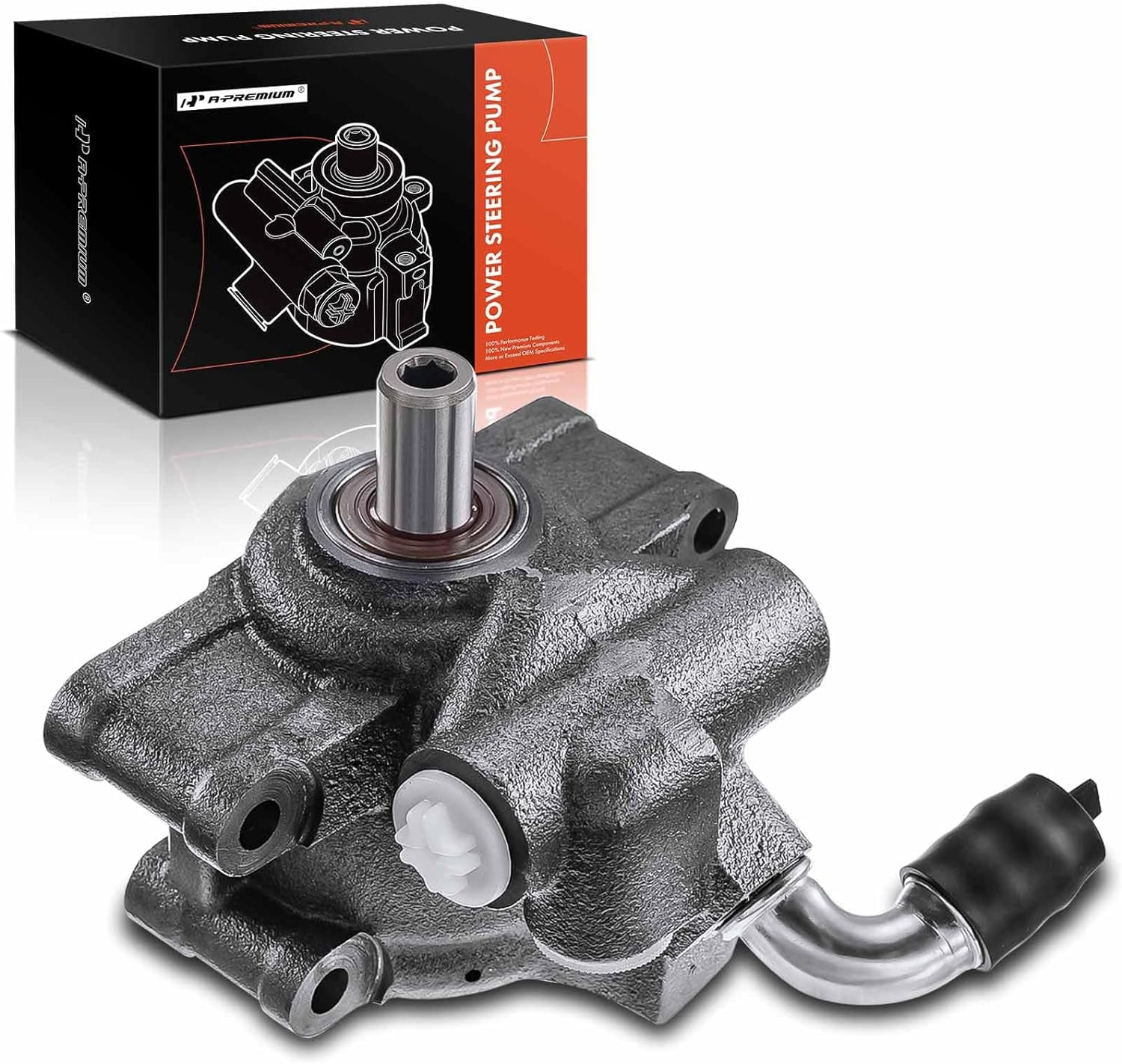 Power Steering Pump With Pulley For 2010-2013 Kia Forte, Forte5, Forte Koup - Compatible With 2.0L & 2.4L L4 Engines | OEM 21-4053 Replacement