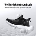 thumbnail image 5 of FitVille-Zapatillas de correr para hombre, zapatos ligeros con suela gruesa, amortiguación, soporte para ARCO, anchos, 5 of 5