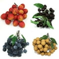 Fake Fruit Longan Artificial Lychee Blueberry Cherries Home Decor