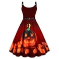 thumbnail image 1 of Vestido de talla grande con correas de Halloween con estampado de calabaza Rosegal  Suéteres Cárdigans, 1 of 5