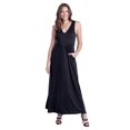 thumbnail image 5 of Sleeveless V Neck Maxi Dress with Pocket Detail, 5 of 10
