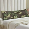 thumbnail image 2 of Military Camouflage Body Pillow Cover Army Green Camo Hunting Forest Farmhouse Long Pillow Case Protector with Zipper Decorative Soft Large Pillowcase Cushion for Bedroom,Couch,Sofa,Home Gift 20"x54", 2 of 6