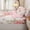 Elf C, variant on Erosebridal Kawaii Elf Zipper Twin Comforter Sets with Fitted Sheet and 2 Pillowcases for Girls, Flower Monogrammed V Zipper Bedding Set, Pink Reversible