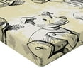 thumbnail image 2 of Ambesonne Cartoon Fitted Sheet, Hand Drawn Teddy Bear, Queen Size, Beige Black, 2 of 3