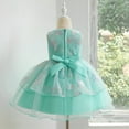 thumbnail image 5 of Yuyuzo Robe Florale pour Bébé Fille Nœud Papillon Robe de Princesse Mariage Robe de Fête d'Anniversaire en Tulle Superposé, 5 of 5