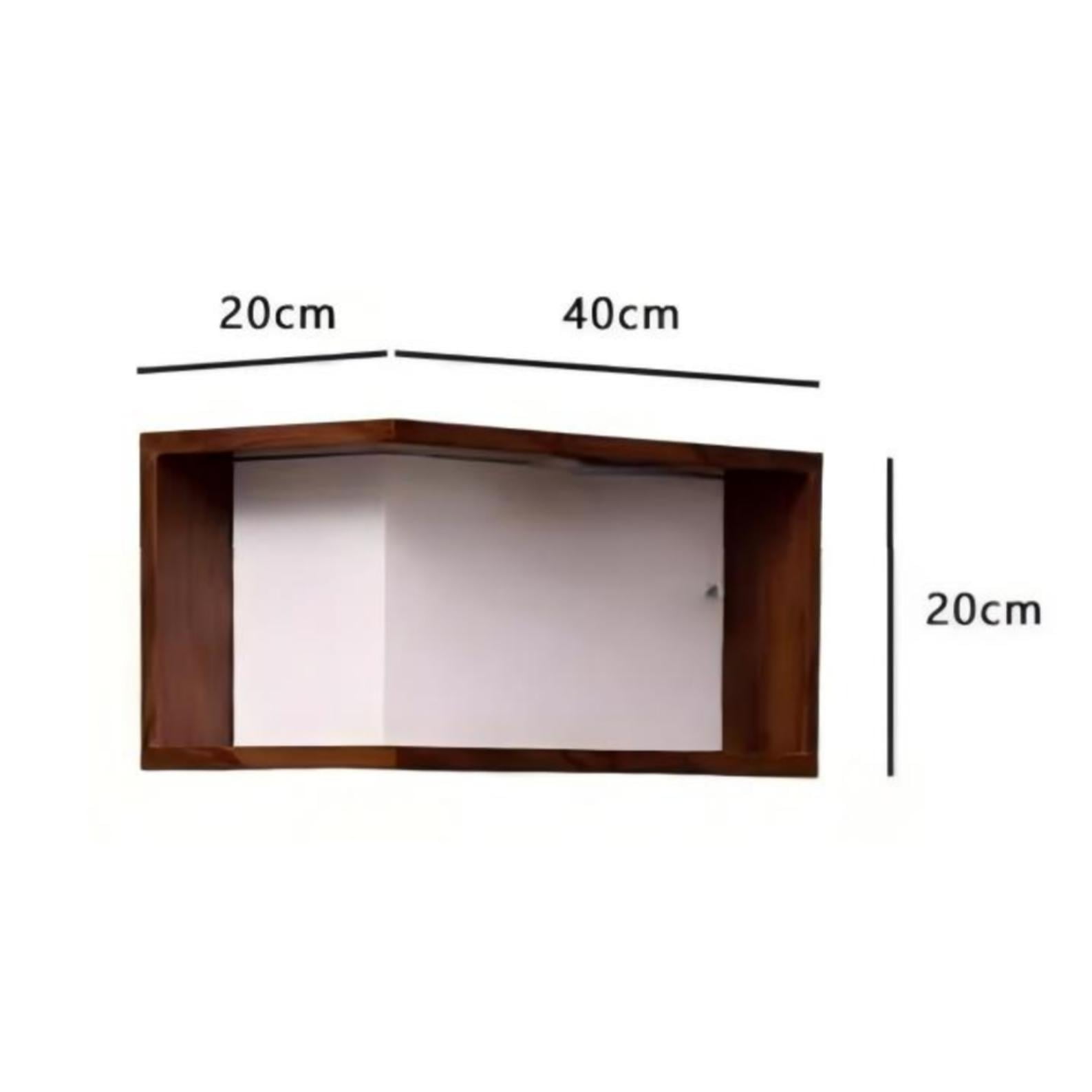Corner Shelf, Floating Corner Shelves, Wall-Mounted Storage Unit, Modern Two-Tier Shelving, Home Organization Solution for Living Room and Bedroom