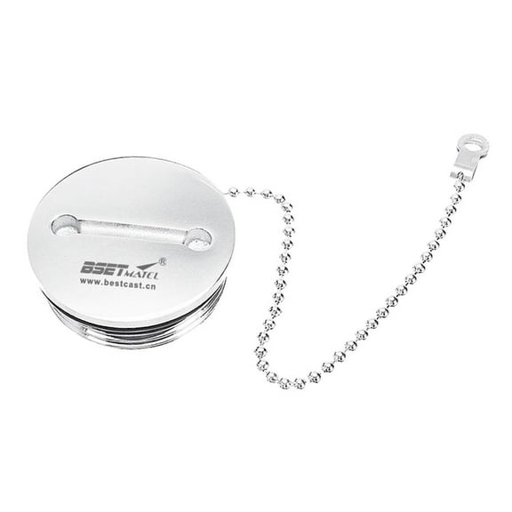 Boat Deck Fill Filler Replacement Cap &Chain Stainless Water Gas