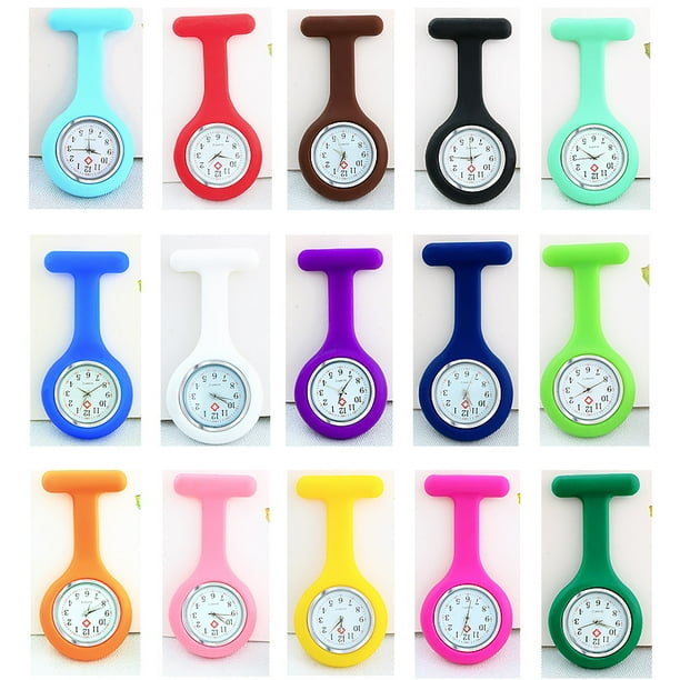 Digital watch with top second hand for nurses