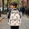 thumbnail image 4 of Aplkyhs Backpack for Students 6-18 Multi-pocket Lightweight Water Resistant 17 Inch School Bag for Elementary Middle High School Panda Basketball, 4 of 7