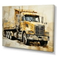 thumbnail image 2 of Designart "Mosaic Of Beige Semi Trucks" Truck Wall Art Prints, 2 of 7