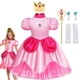thumbnail image 1 of Disfraz clásico de Anime Con cómic para niñas, vestido de princesa melocotón para carnaval, Cosplay, juego de rol de Halloween, bata de disfraz de melocotón NPC, 1 of 4