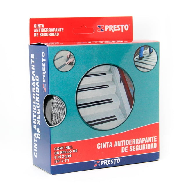Cinta Antiderrapante de Seguridad Presto 9.15 X 2''