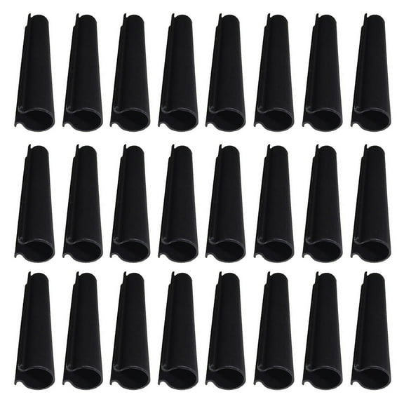 Kripyery 24Pcs Pool Cover Clips Moderate Size Wide Application Versatile Windproof Smooth Finish Protect Swimming Pool Deck ABS Winter Pool Cover Clips for Outdoor